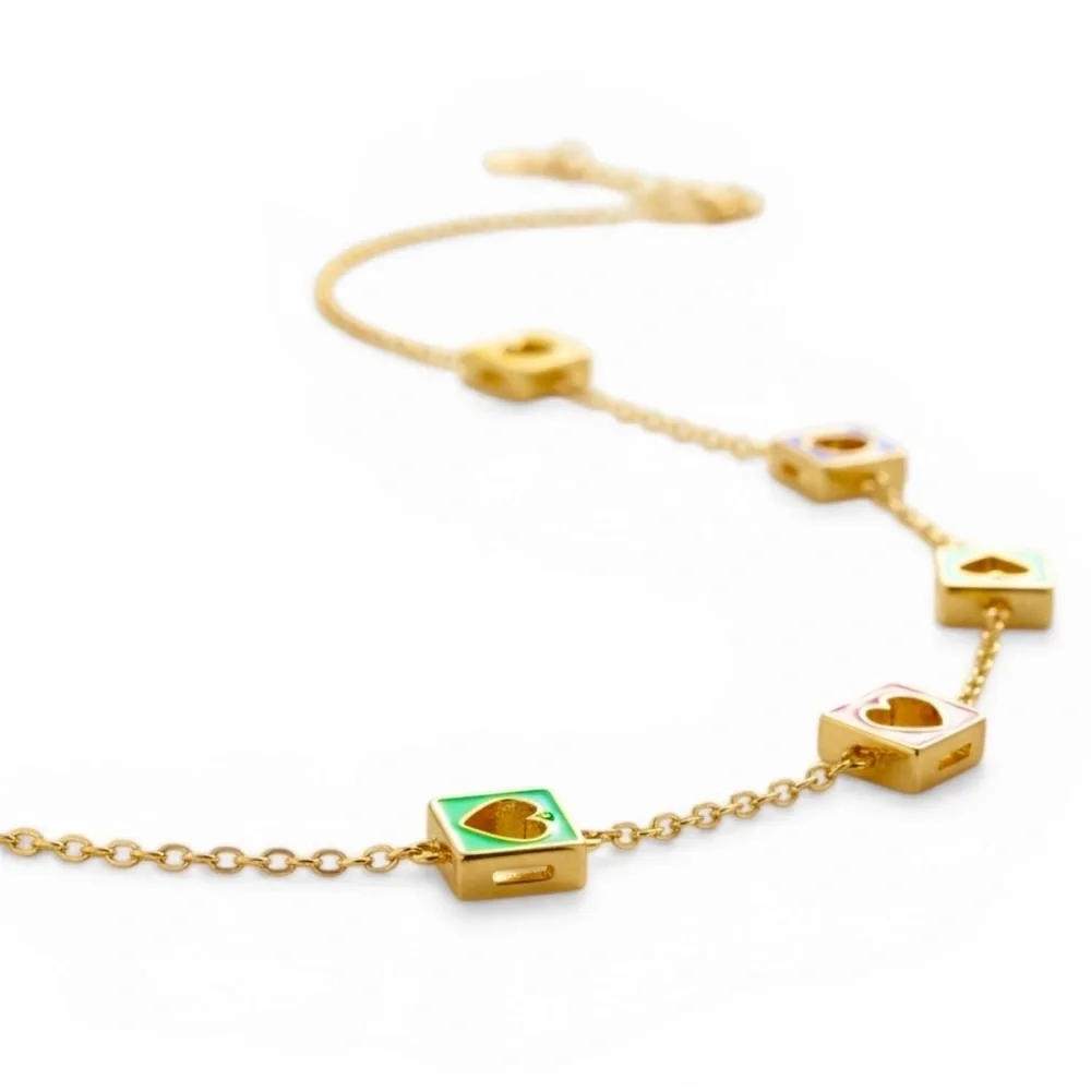 Kate Spade New York Multicolor Spade Charm Necklace ♠️